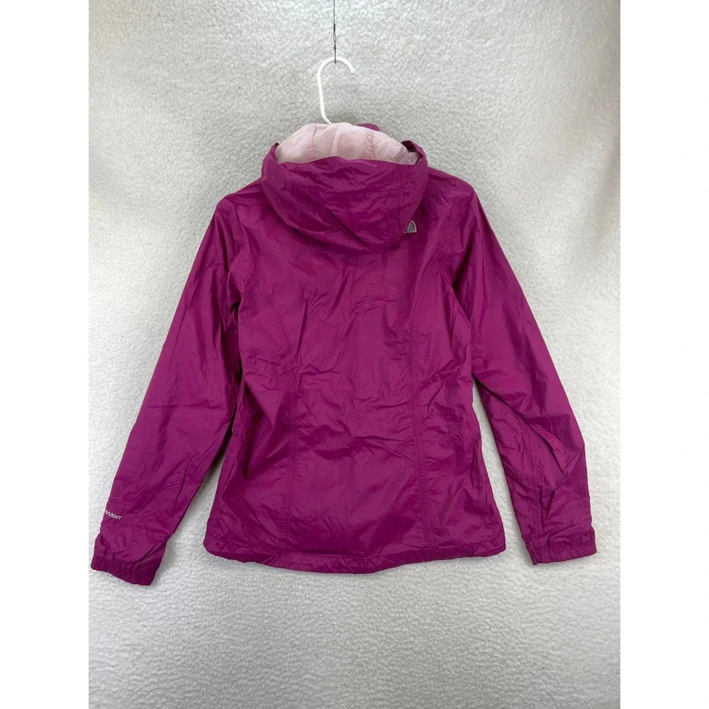 The North Face HyVent Hooded Rain Jacket Womens S Purple Waterproof Coat Active